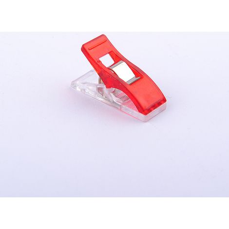 Ahlsen Pinces à Coudre Lot de 50 Pinces à Tissu pour Couture, Pinces à Coudre, Pinces à Tissu, Pinces à Coudre Multifonctions en Plastique, pour Couture, Quilting, Crochet (2.7 x 1 x 1.5 cm) (1/3)
