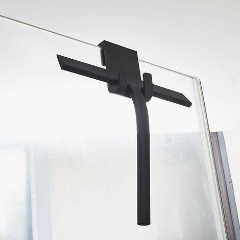 un Essuie-glace En Silicone Noir Avec Crochet, Un Essuie-glace En Silicone Noir, Un Nettoyant Pour Vitres (1/5)