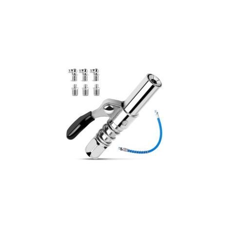 G Embout Pompe A Graisse, avec Tuyau 30Cm Raccord Rapide Embout Kit Pompe à Graisse pour Graisseur, Pompe à Graisse à Une Main pour Toutes Sortes de Pompes à Graisse (1/5)