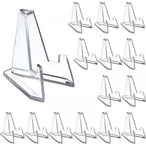15pcs Support de Monnaie Présentoirs Chevalets de Monnaie Médaille Badge Collection étagère de Pièces Support de Téléphone en Acrylique 4CM (1/5)