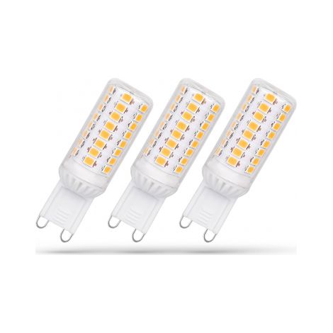 Lampadina LED G9 230V 4W CW dimmerabile SMD spettro premium confezione da 3, 6000K, WOJ+14486 (1/2)