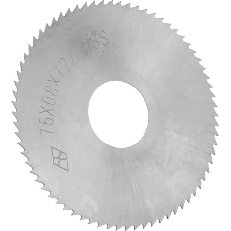 Disque scie circulaire 72 dents acier rapide HSS 75x0,8x22mm accessoire coupe précise bois métal (1/5)