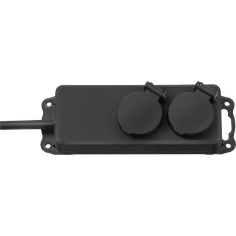 Brennenstuhl 1159930 Multipresa 2 vie Nero Schuko 1 pz. (1/4)