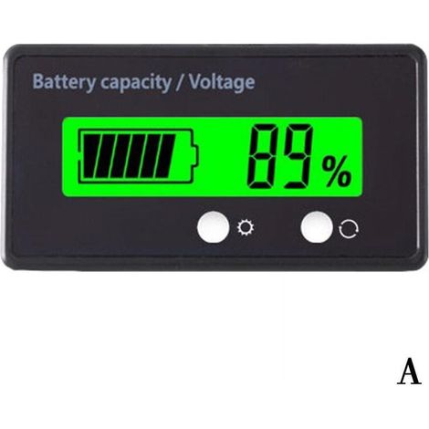 Indicateur De Capacité De Batterie - Voltmètre Numérique À Écran LCD - 6 À 70 V - Pour Systèmes Batterie - 1 Pièce (1/5)