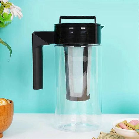 Cafetière à infusion à froid grande capacité, théière froide avec filtre, A-- (1/5)