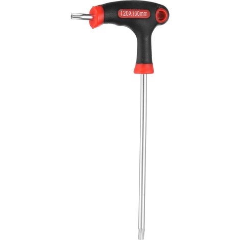 Clé Torx à poignée en T T20 CR-V Double extrémité Rouge Noir (1/5)