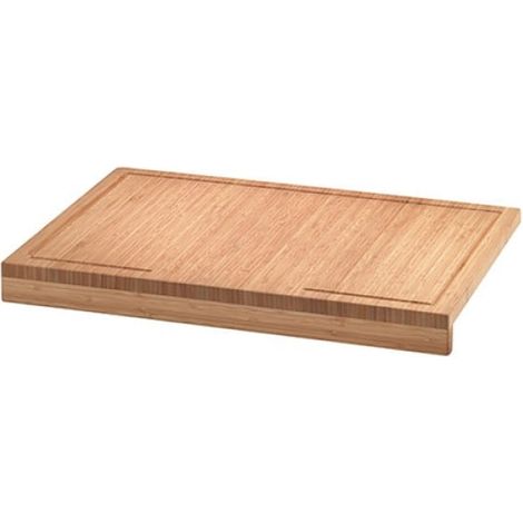 Tagliere in bambù con bordo, grande tagliere in legno per pasticceria, 56x38 cm XXL (1/2)