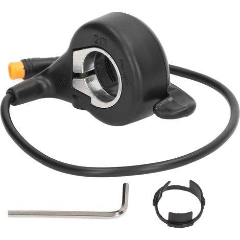 Accélérateur Pouce Vélo Électrique Métal ABS Étanche - Compatible Scooter Électrique 24V-72V - Accessoire Vélo (1/5)