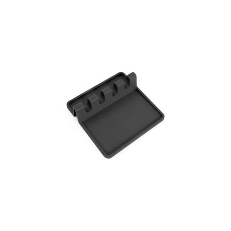 Soporte de silicona para cubiertos con base antigoteo, apto para diversos tipos de cubiertos, resistente al calor, libre de BPA, se puede usar para guardar cucharas, pinzas y otros utensilios - Crezuo