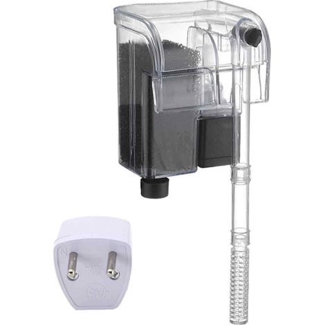 1 Pompe de filtration, ultra-mince, débit réglable, pour aquarium et bassin (1/5)