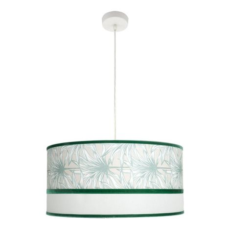 Lampada a sospensione Caledonia bianco/verde 3xE27 Ø60cm