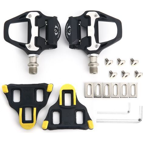 Fahrradpedalset mit Einhebelbedienung, Buchse aus Chrom-Molybdän-Edelstahl und Nylon, Pedalhalterung für SHIMANO SPD-SL, Fahrradpedal und SHIMANO SPD-SL Fahrradpedal (1/5)