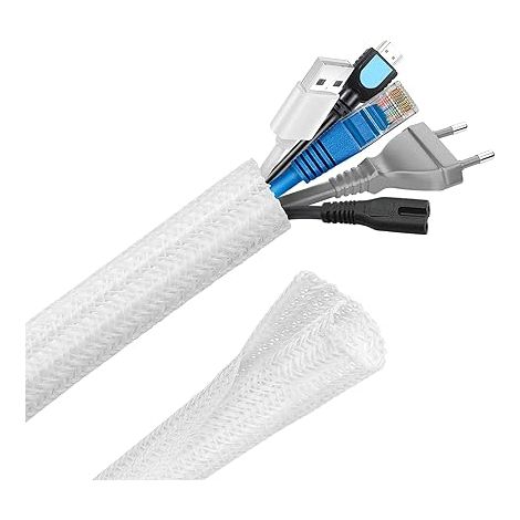 Flexible Cable Duct 13 to 10 m Automatic Shut-Off Cuttable Cable Management for TV, Computer, Home Theater, Automotive Cable, Bite Resistant for Cat (1/5)