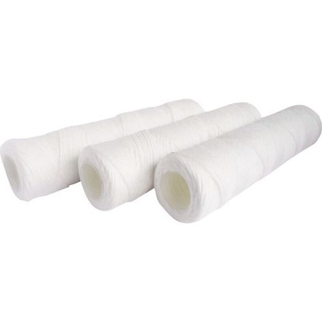 Confezione da 3 cartucce filtranti avvolte da 20µ - Misura standard 10" - Durata 12 mesi