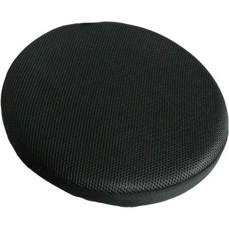 Housse de Tabouret de Bar 12 Pouces / 13 Pouces / 14 Pouces / 16 Pouces Housse de Siège Ronde Housse en Tissu élastique, Noir 33cm (1/5)