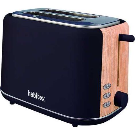 Tostador 2 Ranuras Negro HABITEX