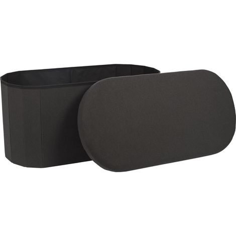 Coffre Banc Pliable - HOME DECO FACTORY - Pills - Noir