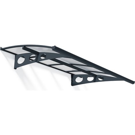 Palram - Canopia Herald 2230 Vordach Haustür Anthrazit 139x224x33 cm (1/5)