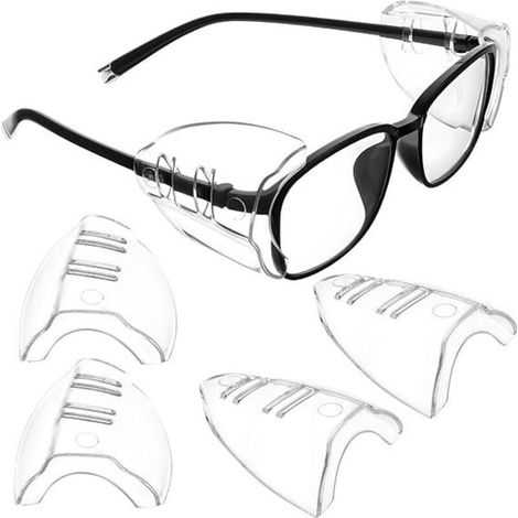 Protections latérales de sécurité pour lunettes, 4 pièces, Protections latérales de sécurité pour lunettes (1/4)