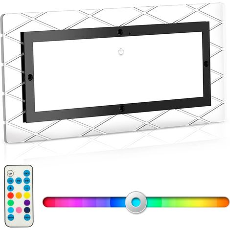 plafonnier led 12 v pour camping-car et bateau, 111 led, 1800 lm, réglable blanc chaud/naturel/froid + 8 couleurs rvb