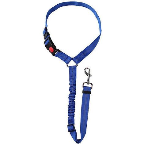 Ceinture de sécurité pour chien avec collier réfléchissant en nylon (1/5)