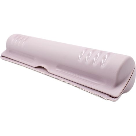 Porta Rollos plastico para Papel Film y Aluminio Cortador  Rosa claro