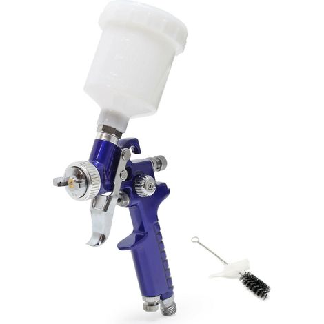 Pistolet à peinture professionnel HVLP avec buse de 0.8 mm bleu