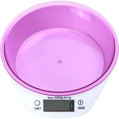 Balance de cuisson haute précision avec bol amovible - Outil de cuisson facile à nettoyer avec écran LCD (1/4)