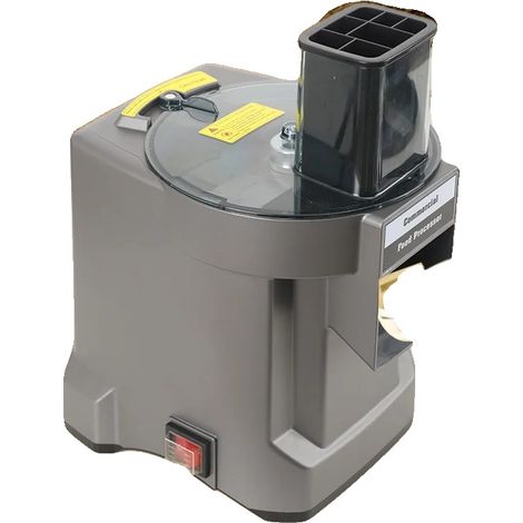 Cortadora de verduras eléctrica, 100 W de potencia, voltaje 220 V/50 Hz, rejilla de corte de 9 mm x 9 mm, peso de 3,8 kg, cuchillas de acero duraderas. (1/5)