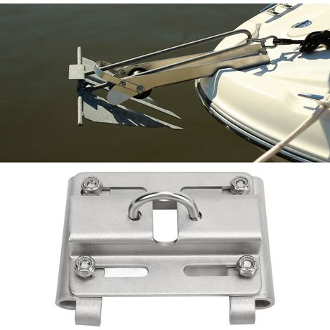 Vertikale Ankerhalterung aus Edelstahl 304, geeignet für Boote, Yachten und Fischerboote, für runde Rohrschienen mit einem Durchmesser von 1-1-1/4 Zoll. (1/5)