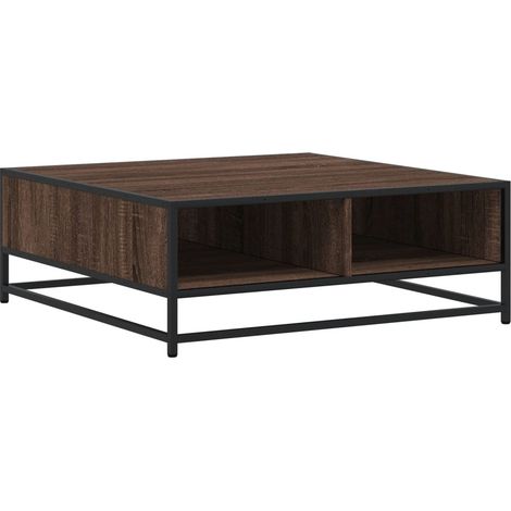 Maison Exclusive - Couchtisch Braun Eichen-Optik 80x80x30 cm Holz