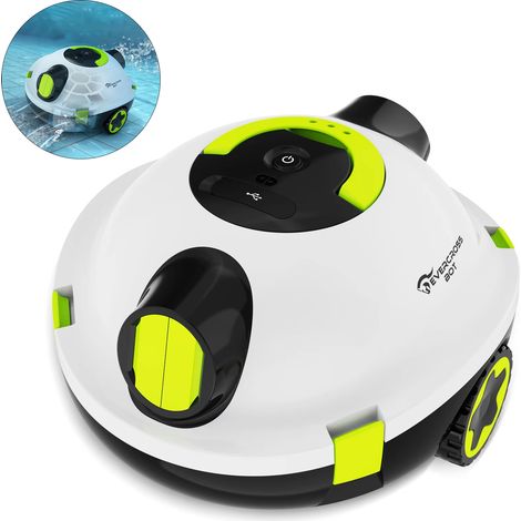 Robot pulitore per piscine senza fili, aspiratore per piscine ricaricabile con funzione di parcheggio automatico, pulitore elettrico per piscine (1/5)
