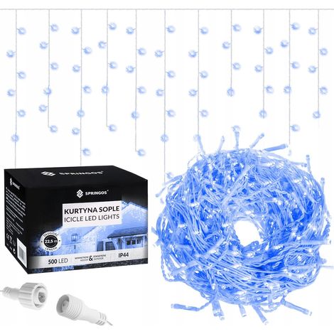 LUCI A STALATTITE 500 LED ESTERNE FUNZIONI FISSE IP44