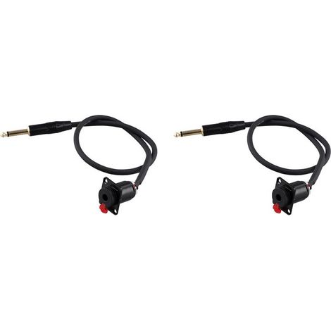 Geeignet für zwei Einbaukabel, 6,35-mm-Buchse auf 6,35-mm-Stecker, 6,35-mm-Buchse auf 6,35-mm-Stecker Kopfhörer-Verlängerungskabel.