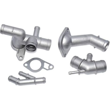 Aluminium Engine Cooling Coolant Flange Hose Kit For VW Golf Jetta Audi A3 TT