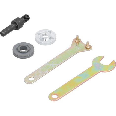 Kit de 5 pièces pour perceuse électrique, comprenant découpe et meulage, et kit de conversion pour polissage, découpe et meulage. (1/5)