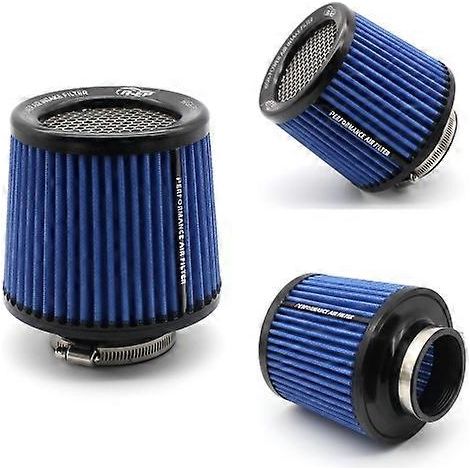 Filtre à air d'admission d'air conique froid à haut débit pour moteur de voiture XH-UN077-079, taille : 63 mm (bleu) ( ) (1/5)