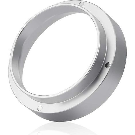 Anneau doseur universel en aluminium pour machine à café expresso, bol à café moulu argenté 58 mm (1/5)