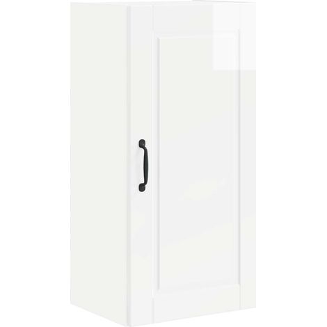 Maison Exclusive - Armadietto a muro PORTO Bianco Lucido 40 x 31 x 80 cm