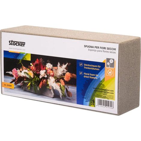 Espuma floral stocker 23x11x7 cm personalizable seca
