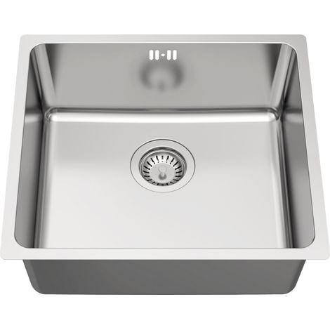Essebagno Essenox Spüle 1 Becken 49x44 aus Edelstahl