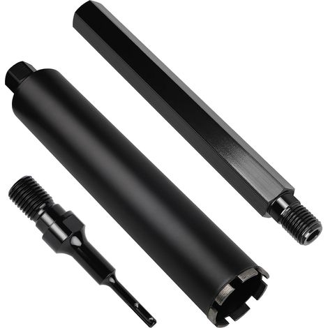 Couronne Diamant Ø 110mm 1¼"" UNC, avec Adaptateur SDS PLUS avec Rallonge de Couronne de Forage 400mm, Set de Carottage, pour le Carottage Dans le Béton, la Maçonnerie et la Pierre (1/5)