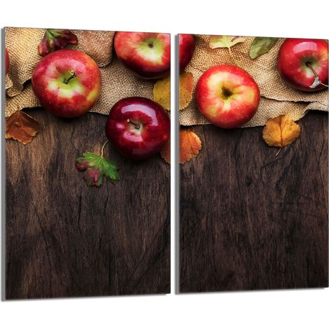 Placa protectora de vidrio para la estufa 2x30x52 Manzanas (1/5)
