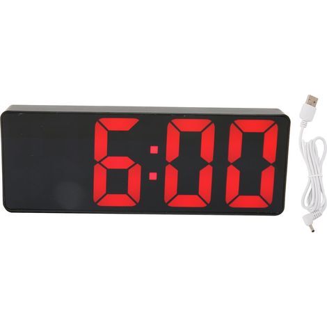 Digital Alarm Clock 12/24H Temperature Display USB Or Battery Powered LED Clock for Bedroom Office Dormitory