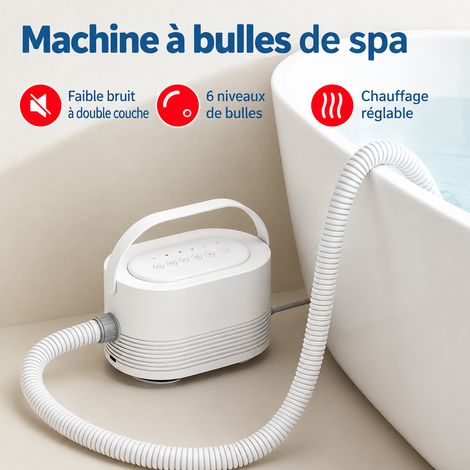 Tapis de massage spa pour baignoire avec bulles chauffantes H3 gris 33 × 30 × 19,6 cm 3,5 kg – Livraison gratuite (1/5)