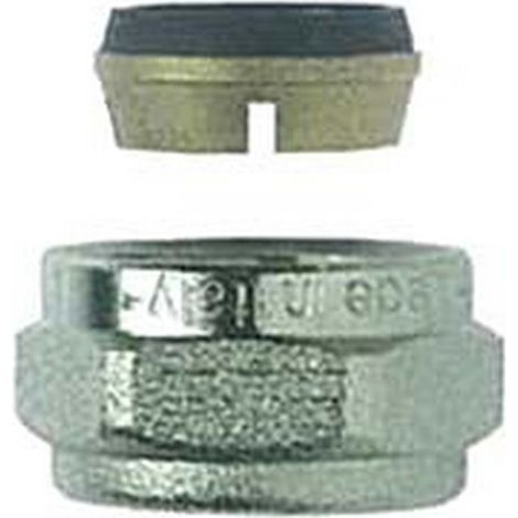 5PZ RACCORDO A COMPRESSIONE PER TUBO RAME ART.595 - F 1/2" x mm.14