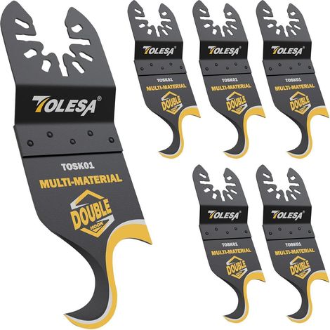 Multitool Sägeblätter Hakenklingen 5er für Schindeln PVC Teppich (1/5)