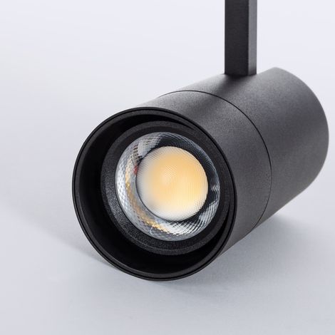 Spot LED sur Rail Triphasé 20W Wild CCT Sélectionnable Multi-Angle 24-60º Noir