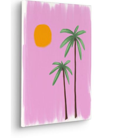 Komar Canvasbild Ibiza Sunset - 40 x 30 cm - Bild auf Keilrahmen - Modern (1/2)