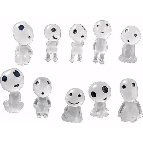 10 Pièces Accessoires De Jardin Féérique Qui Brillent Dans Le Noir, Décoration Miniature, Fantôme Lumineux, Décorations Luminescentes